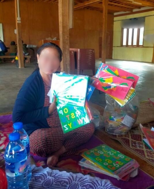 配布した教材の写真